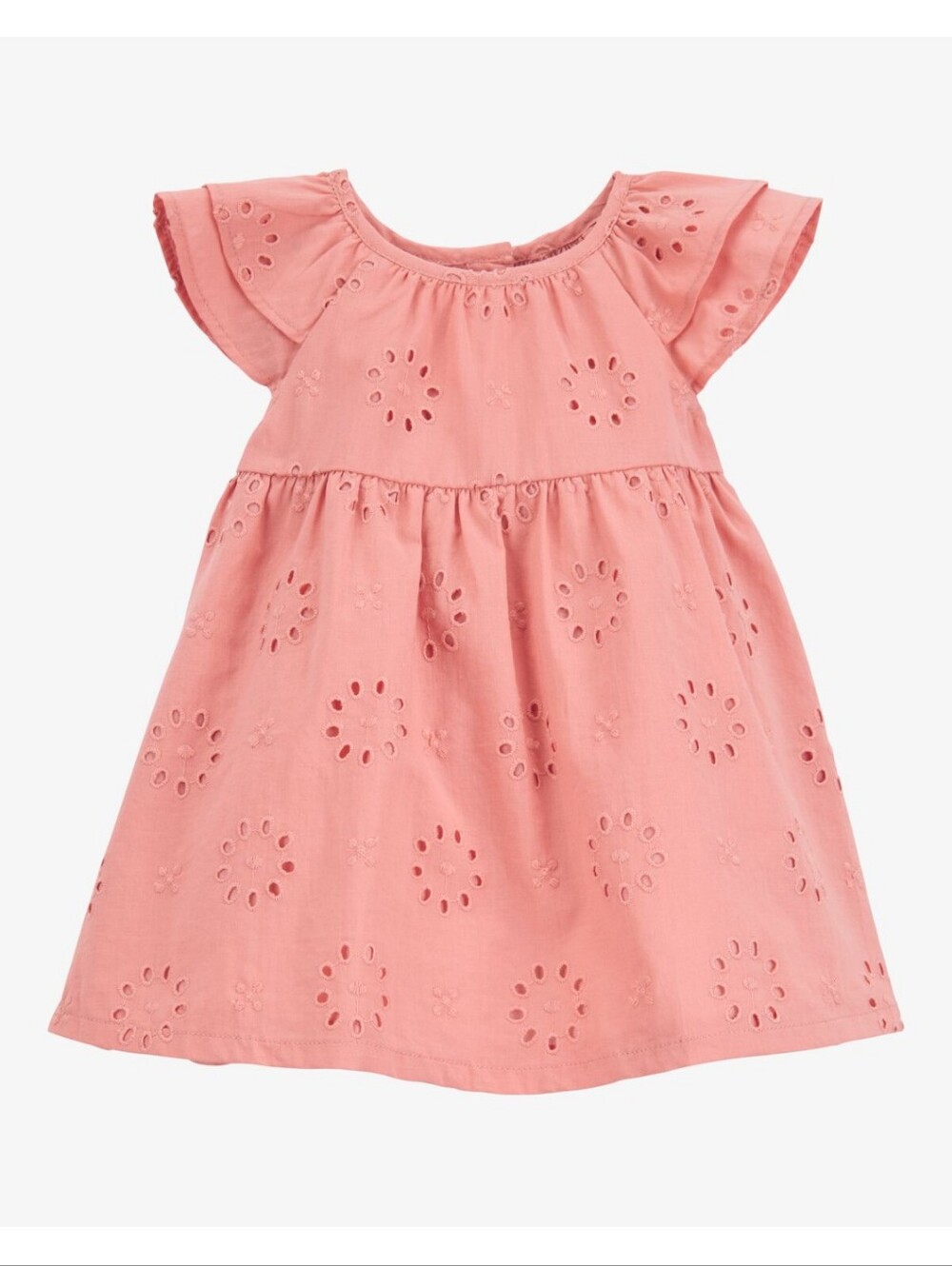 Carter's Baby Pink Eyelet Dress 12m